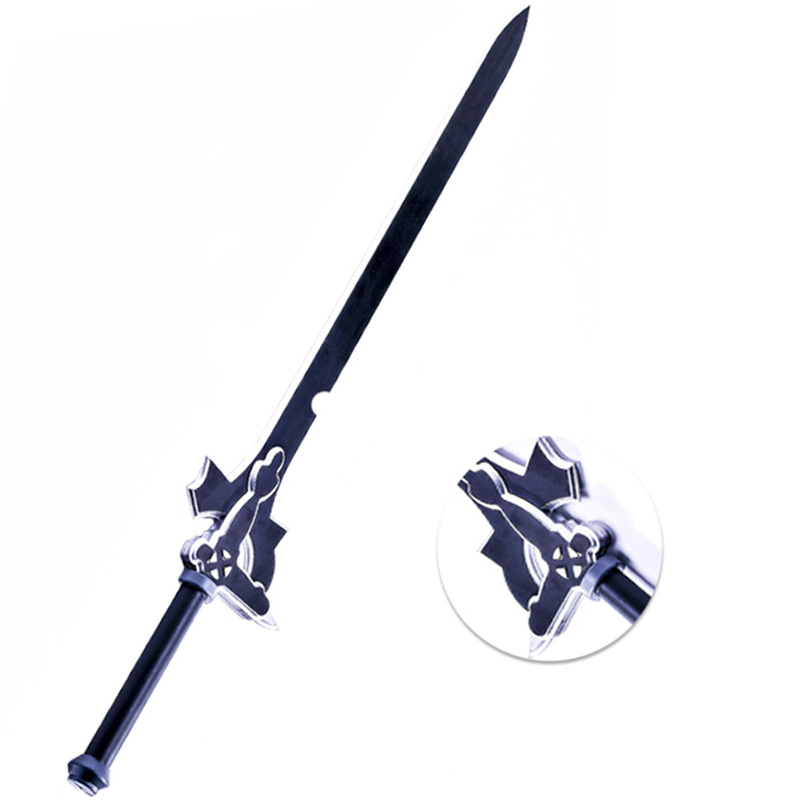 动漫刀剑神域武器桐人逐暗者阐释者pu玩具cospla道具装备武器模型