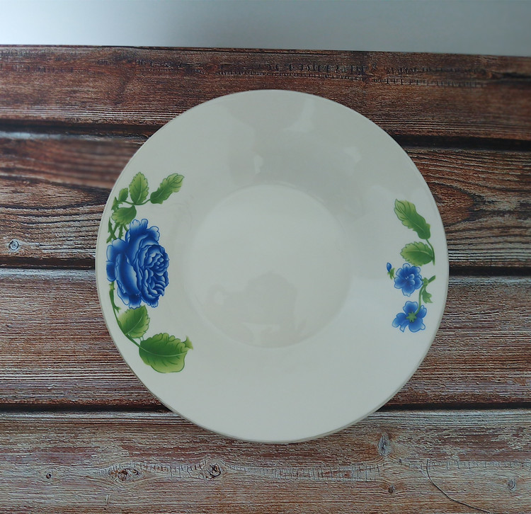 贴花系列陶瓷餐具 9英寸大菜盘 汤盘