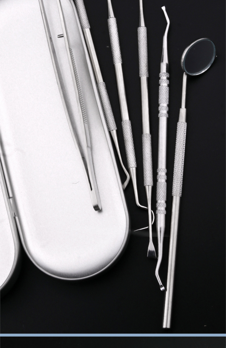 不锈钢牙医工具探针口腔护理内窥镜 牙齿清洁牙垢牙结石牙科工具