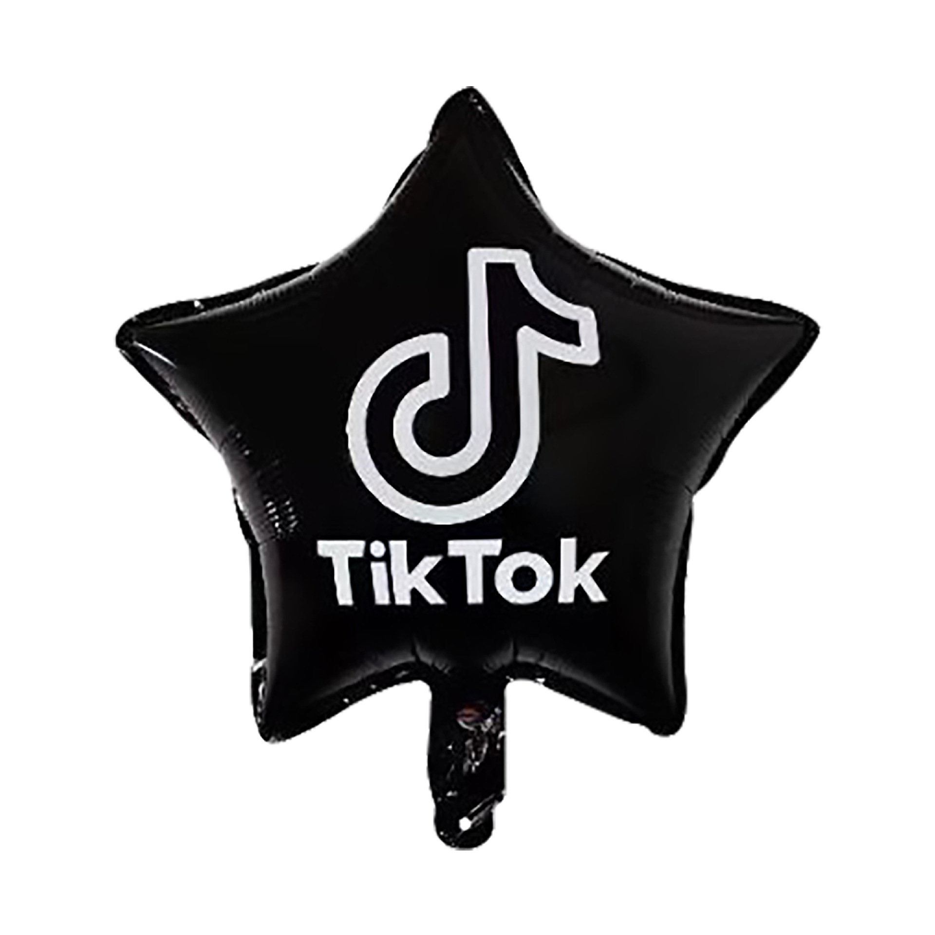 新款抖音符号主题铝膜气球批发tik tok18寸圆形抖音铝箔气球套装