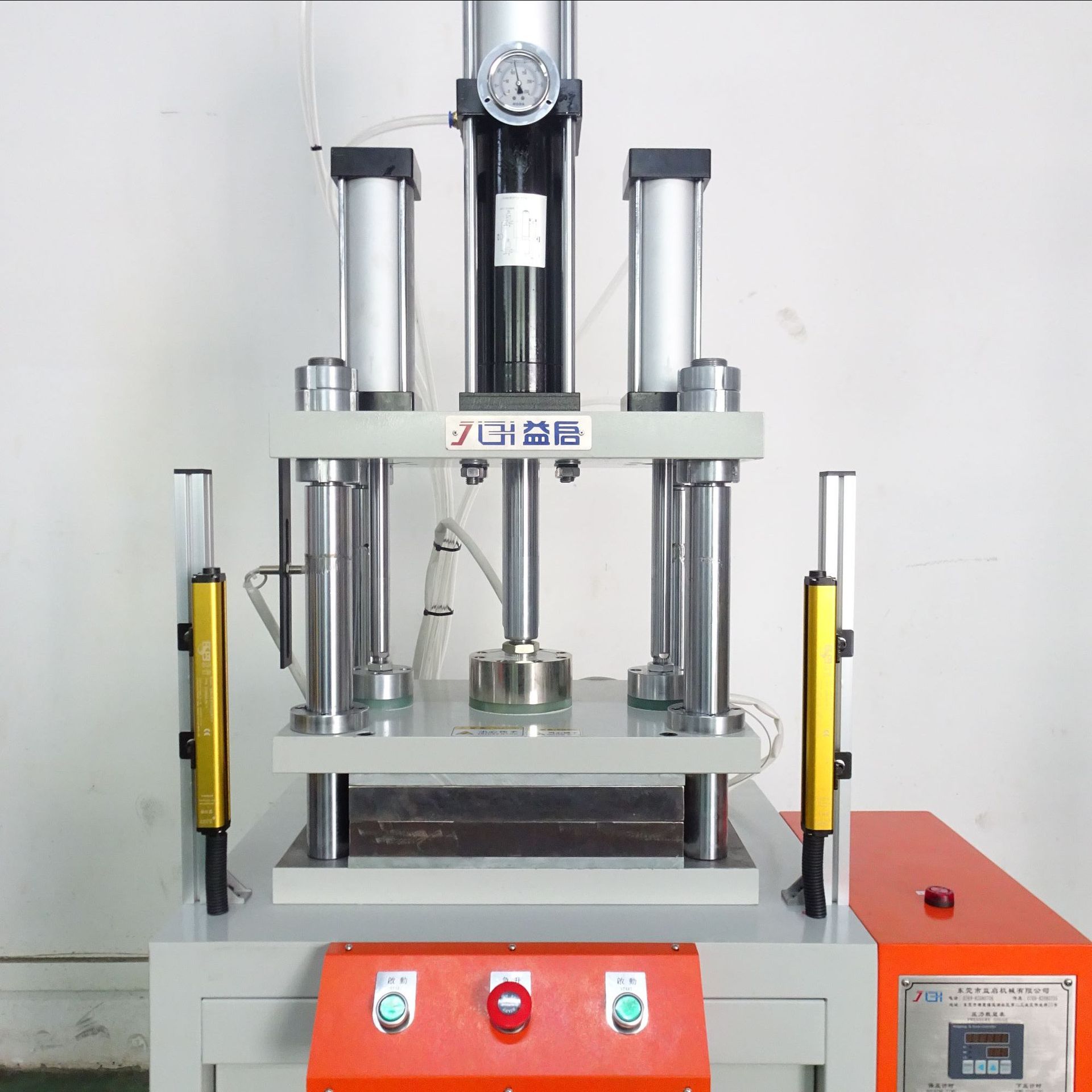 10吨四柱气液增压压床 小型四柱气动热压成型机 气动压合机定制