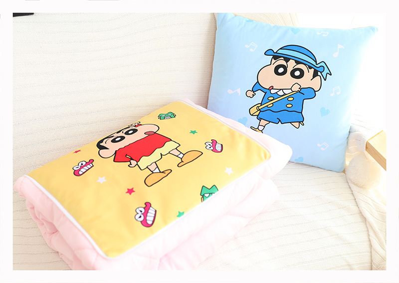 卡通可爱蜡笔小新空调被宝宝午睡学生宿舍单人被子家居沙发靠垫被