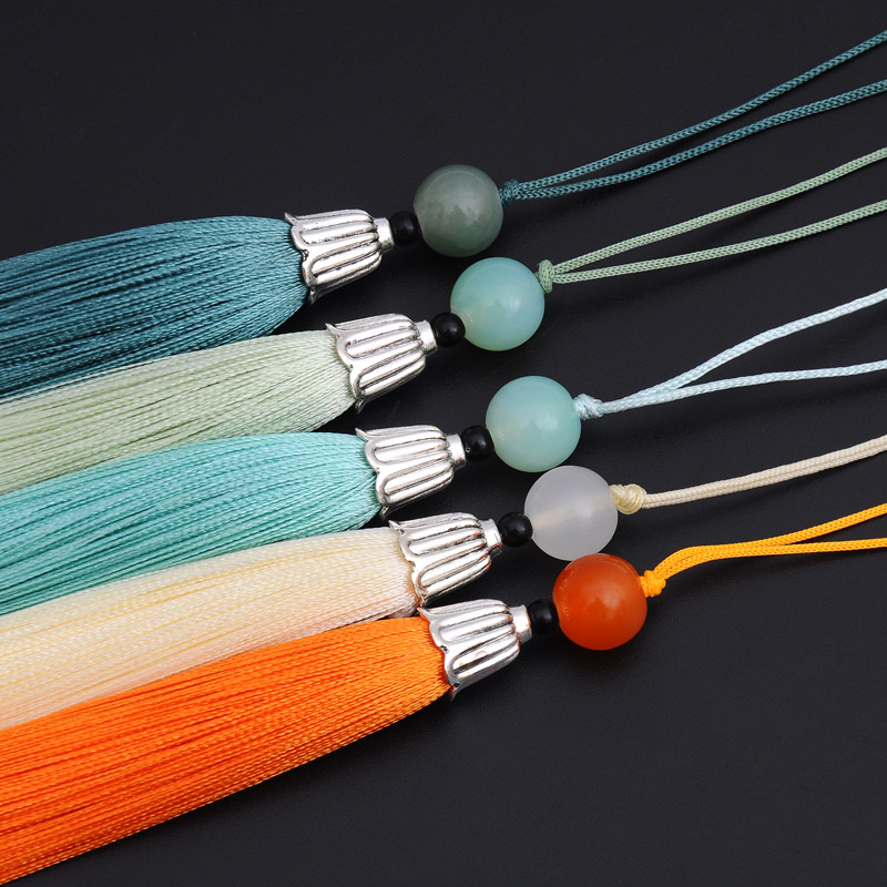 New Buddhist Flower Chinese Knot Tassel Pendant Clothing Clothing Metal Tassel Tassel Fan Bookmark Sachet Tassel