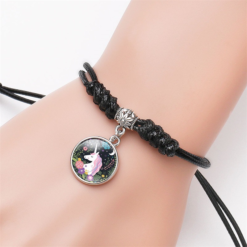 Unicorn Unicorn Garland Gem Pink Carrying Strap Children's Cartoon Pony Bracelet Cross-Border New Accessories