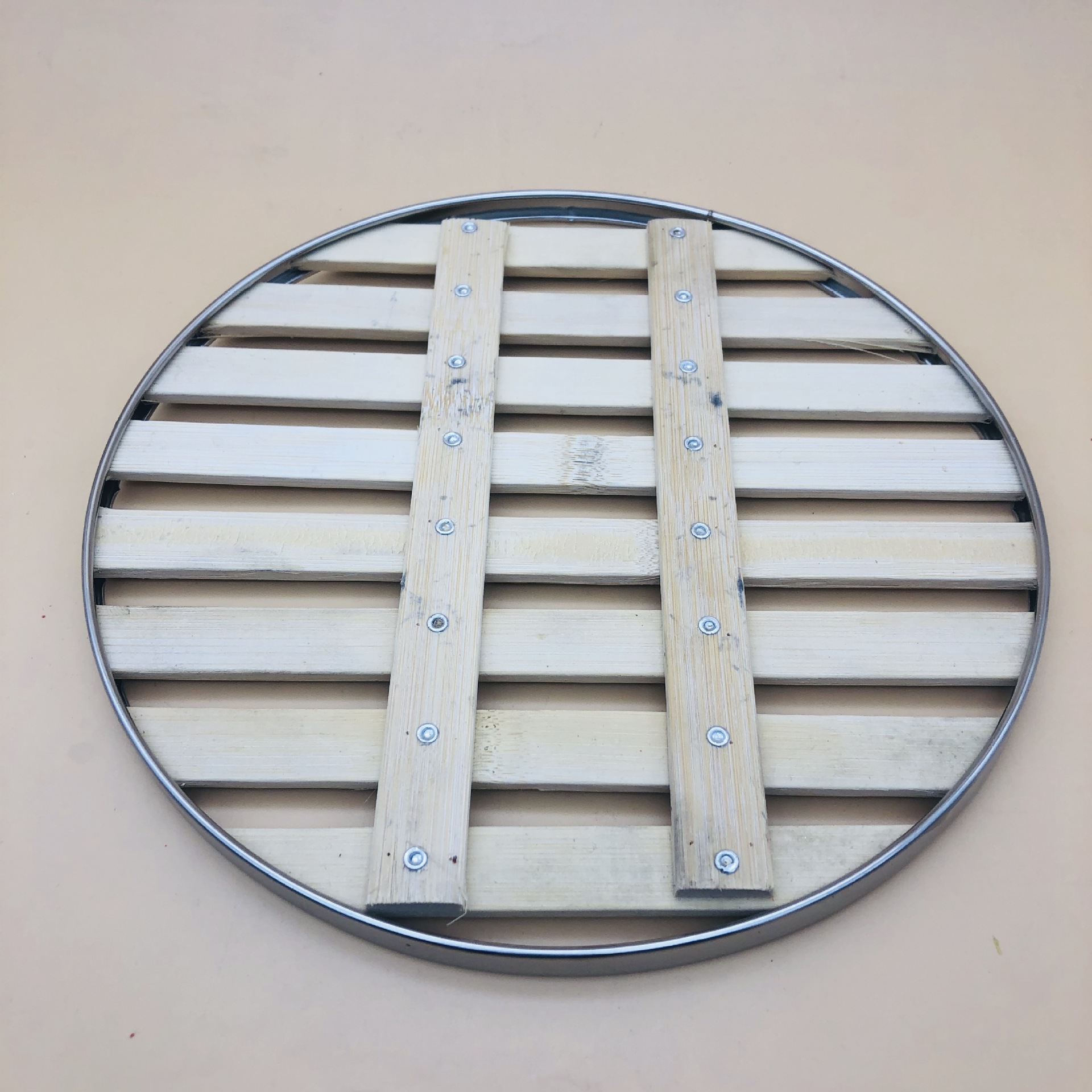 竹篦子 不锈钢竹边竹蒸笼布竹制蒸笼竹边笼屉 跑江湖地摊货源