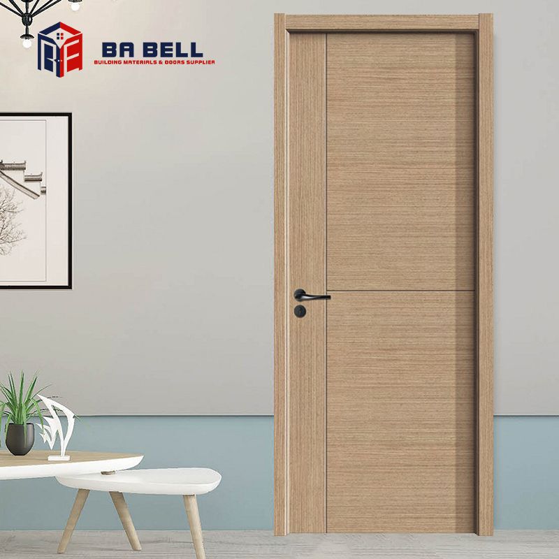 工厂直销mdf夹板免漆木饰面门实木复合生态木门酒店公寓房门工程
