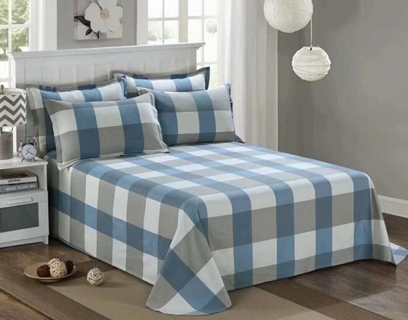 帆布床单被单三件套被套单人双人床单卡通花卉粗布床单被单批发