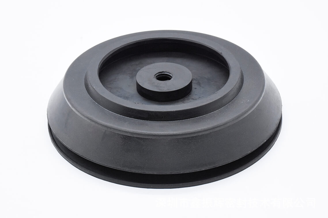 生产厂家供应汽车玻璃上片台200mm双层可拆卸橡胶真空吸盘