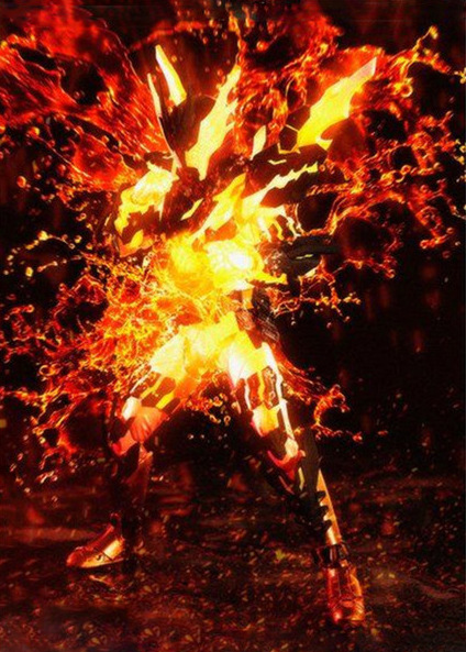 动漫wd wd 蒙面超人 假面骑士 熔岩龙 可动 人偶 公仔 盒装手办