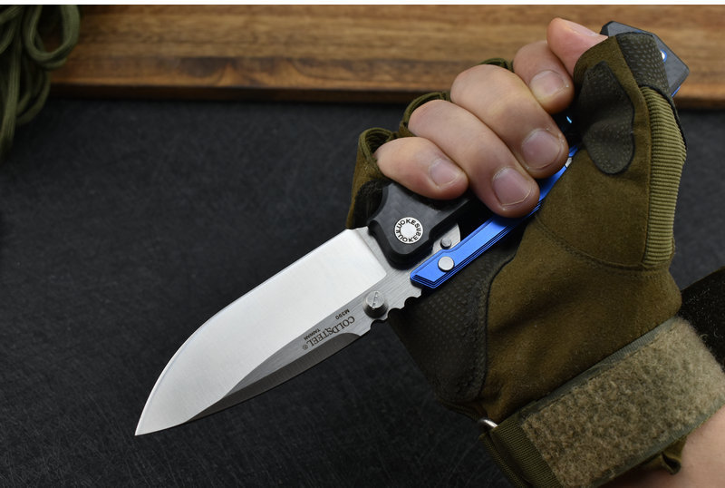 定制版m390粉末钢冷钢ad-15战术折叠刀(炭纤维柄)折刀水果刀具