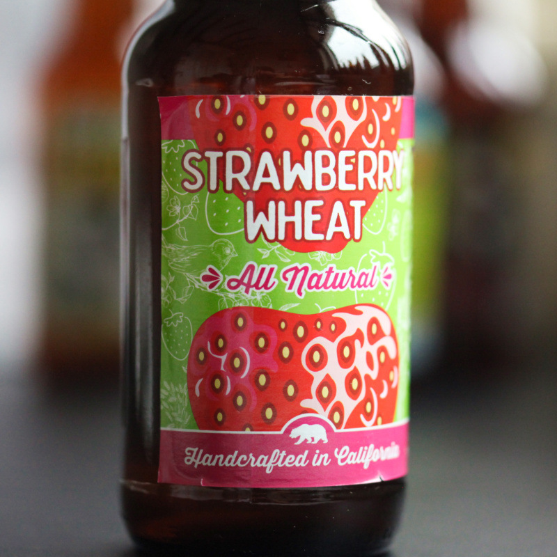 美国进口精酿啤酒 迷失海岸草莓汁小麦啤酒355ml*24瓶整箱批发