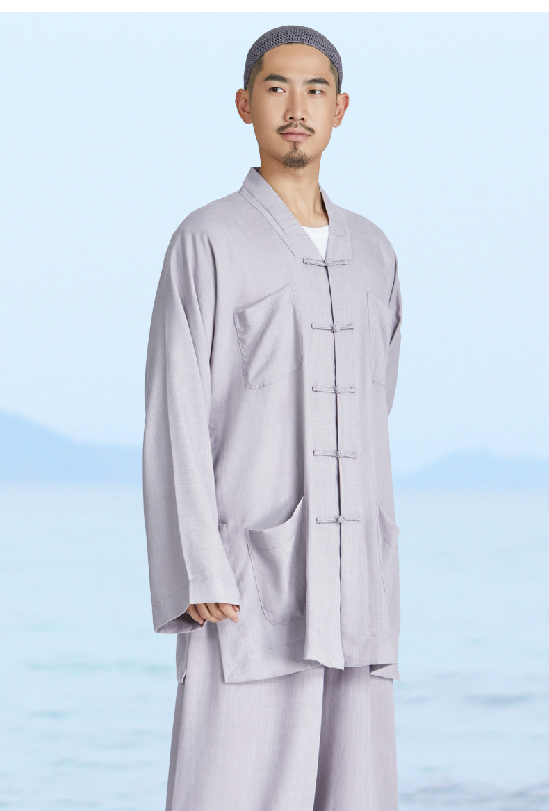 弘通僧服日本麻短褂四季款僧衣小褂长褂男女比丘尼僧侣装和尚服