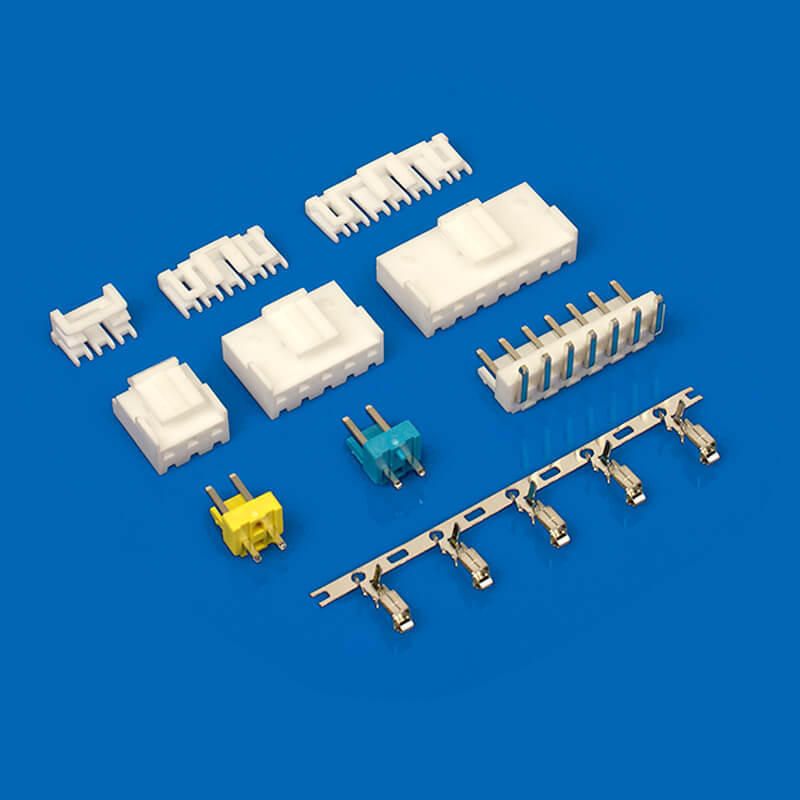 长江连接器vh3.96电源线 端子线线束 2p-15p公母对插 带卡扣连接器