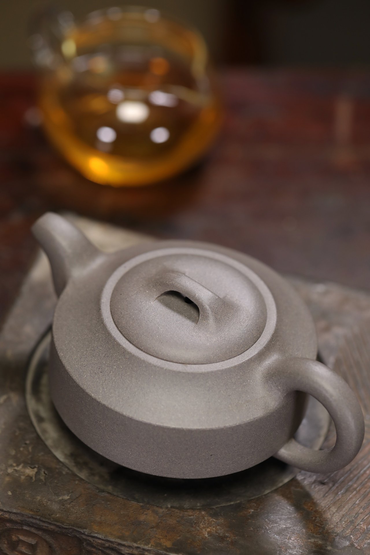 宜兴紫砂壶茶具茶道名家正品纯手工精品原矿优质青灰泥汉君壶特价