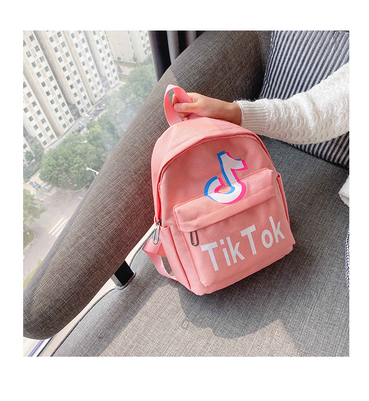 抖音tik tok儿童双肩包幼儿旅行零食背包2020新款小学生书包定制