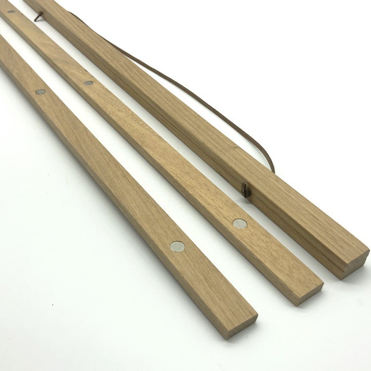 实木原木简约挂轴 装饰画杆木质相框磁铁相片挂画轴画