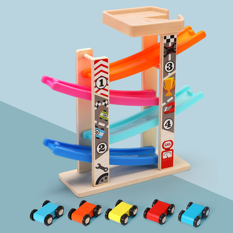 木制儿童滑车男孩女宝宝滑行轨道车小汽车极速惯性滑翔车玩具热销