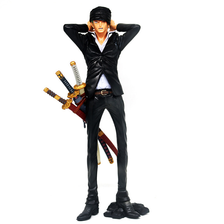 海贼王手办koa造型王绑头巾索隆罗罗诺亚索隆动漫模型摆件批发