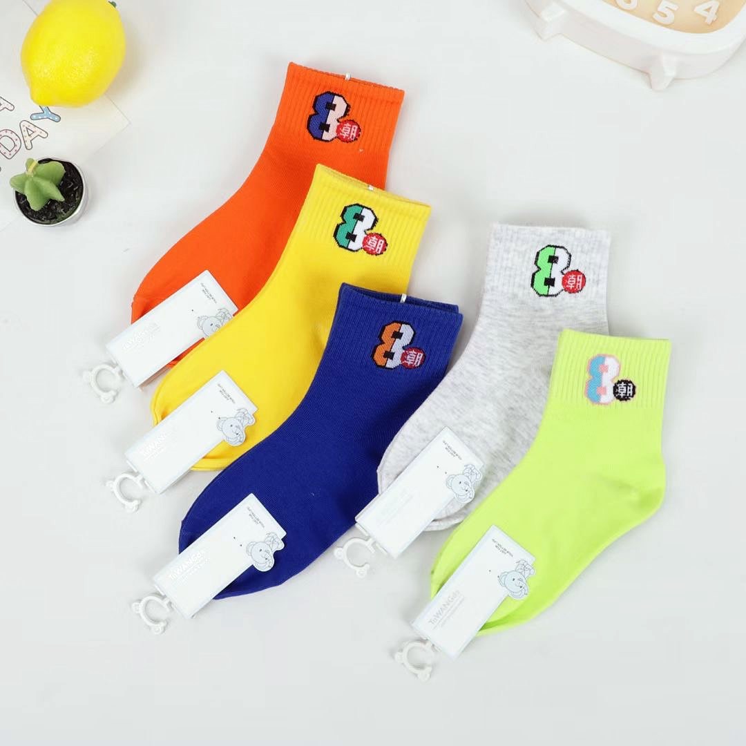 学生袜条纹儿童袜子纯棉宝宝小孩中筒袜童秋冬童袜