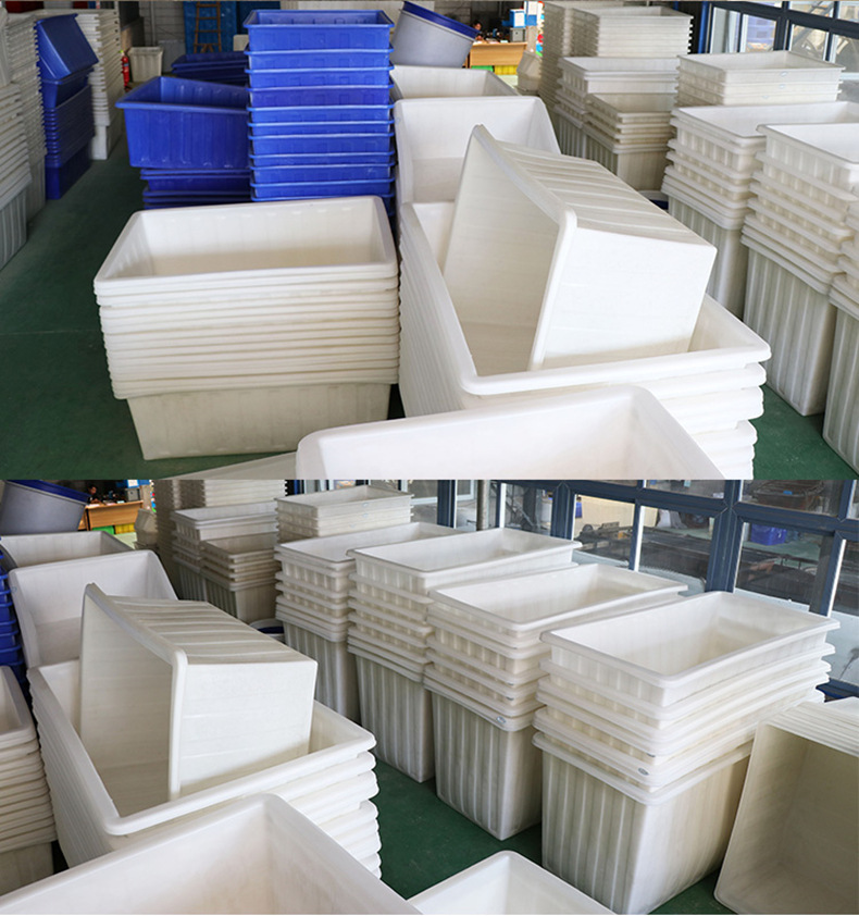 加厚牛筋水箱长方形塑料水箱家用水缸大号水桶水产养殖养鱼盆圆桶