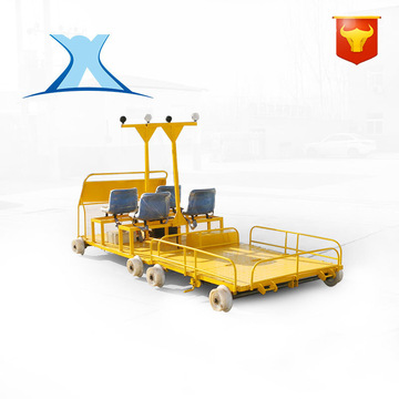 钢轨探伤平车地铁轨道探平车铁轨探伤平板车巡检工具车钢轨运输车