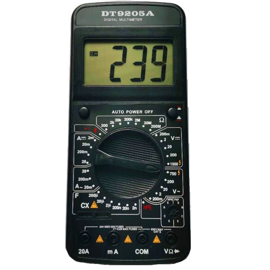 dt9205a数字数显万用表高精度量程 电工维修袖珍万能表 厂家批发
