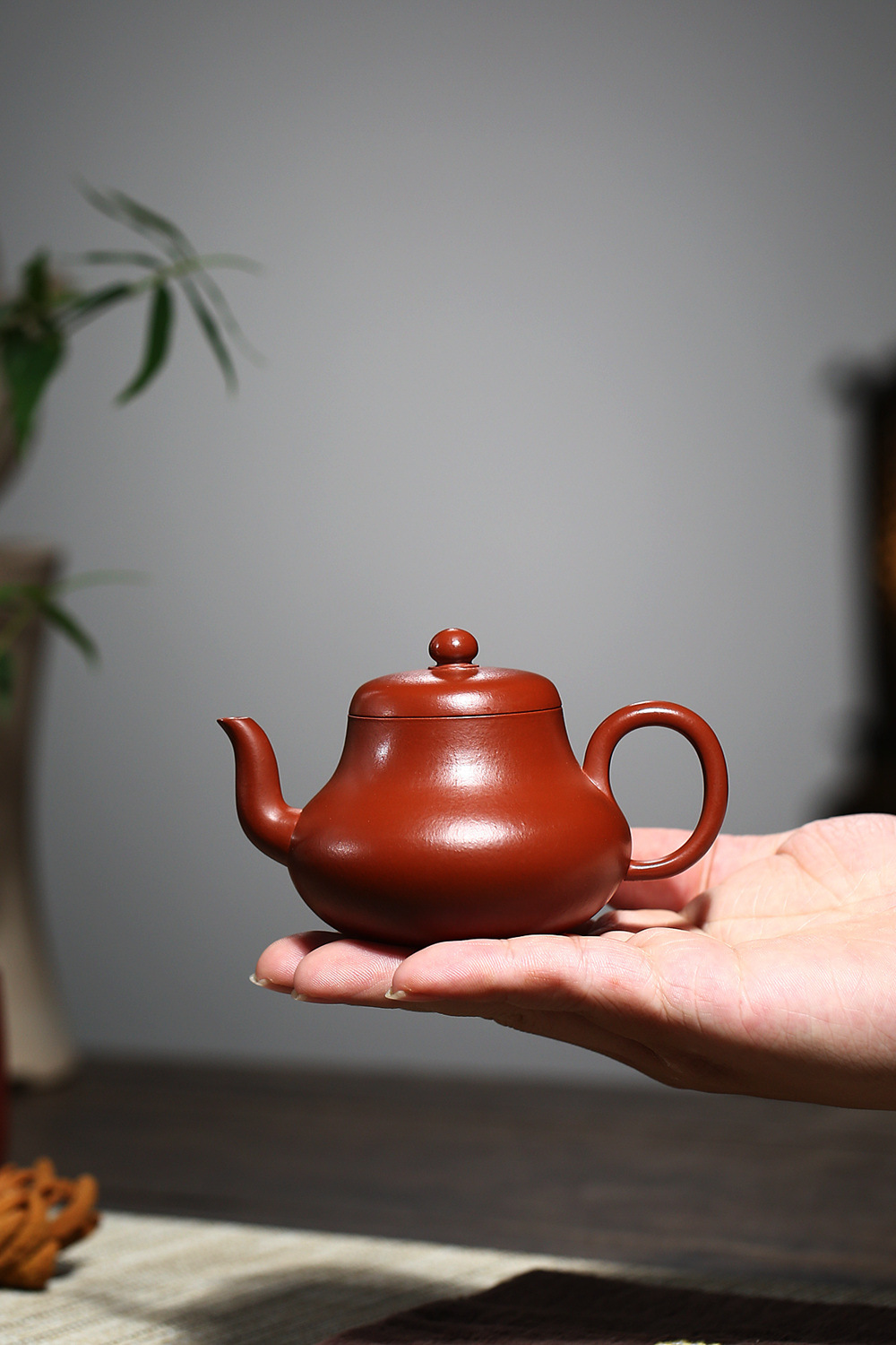3271宜兴名家全手工君德壶老朱泥紫砂壶 150cc内壁章家用小品壶