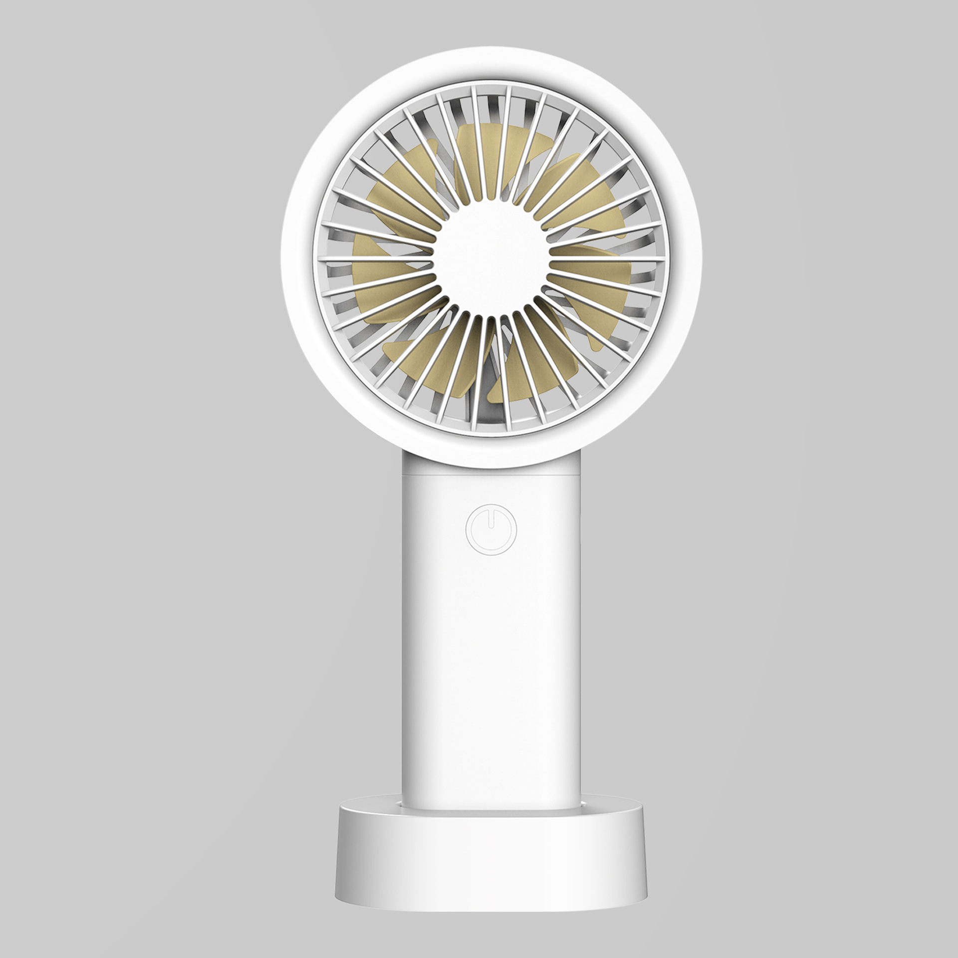 多功能带移动电源便携式桌面挂脖手持小风扇usb迷你充电学生礼品