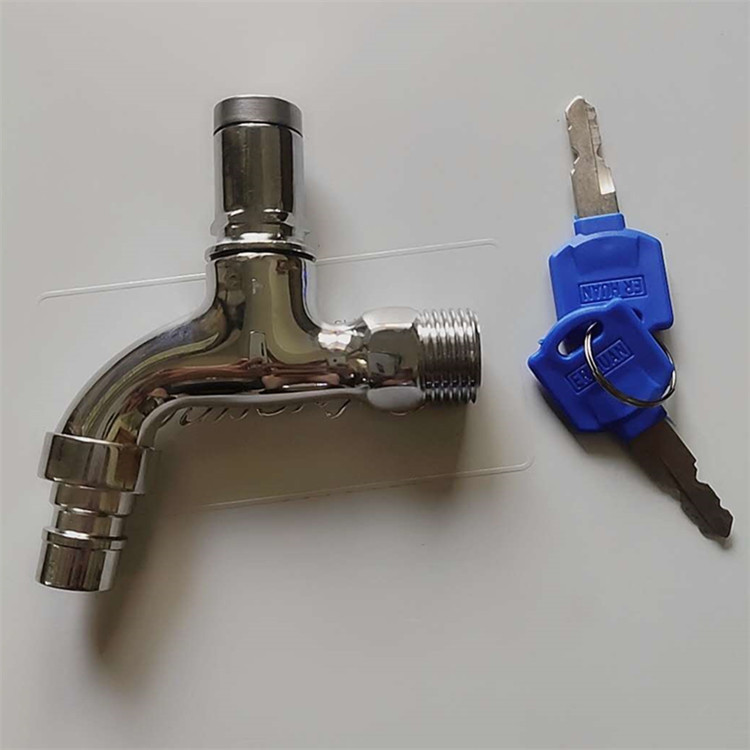 带锁水龙头 户外防盗龙头 带钥匙洗衣机 洗衣机水龙头