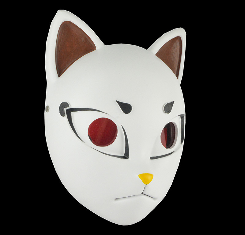 鬼灭之刃周边面具灶门炭治郎狐狸树脂面具万圣节舞派对面具装饰品