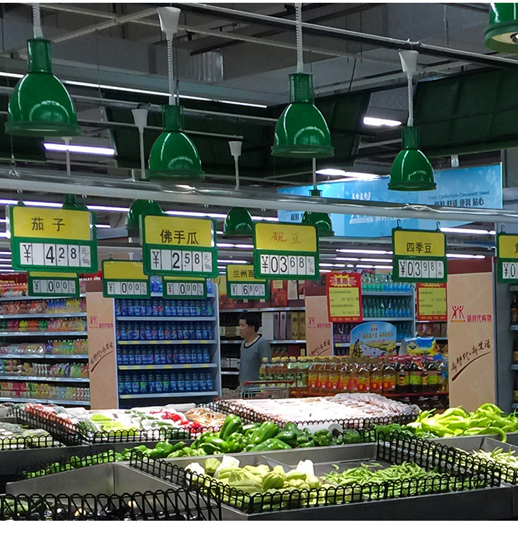 吊杆滑轨配件水果蔬菜悬挂杆架子广告牌挂旗吊旗铝合金吊顶