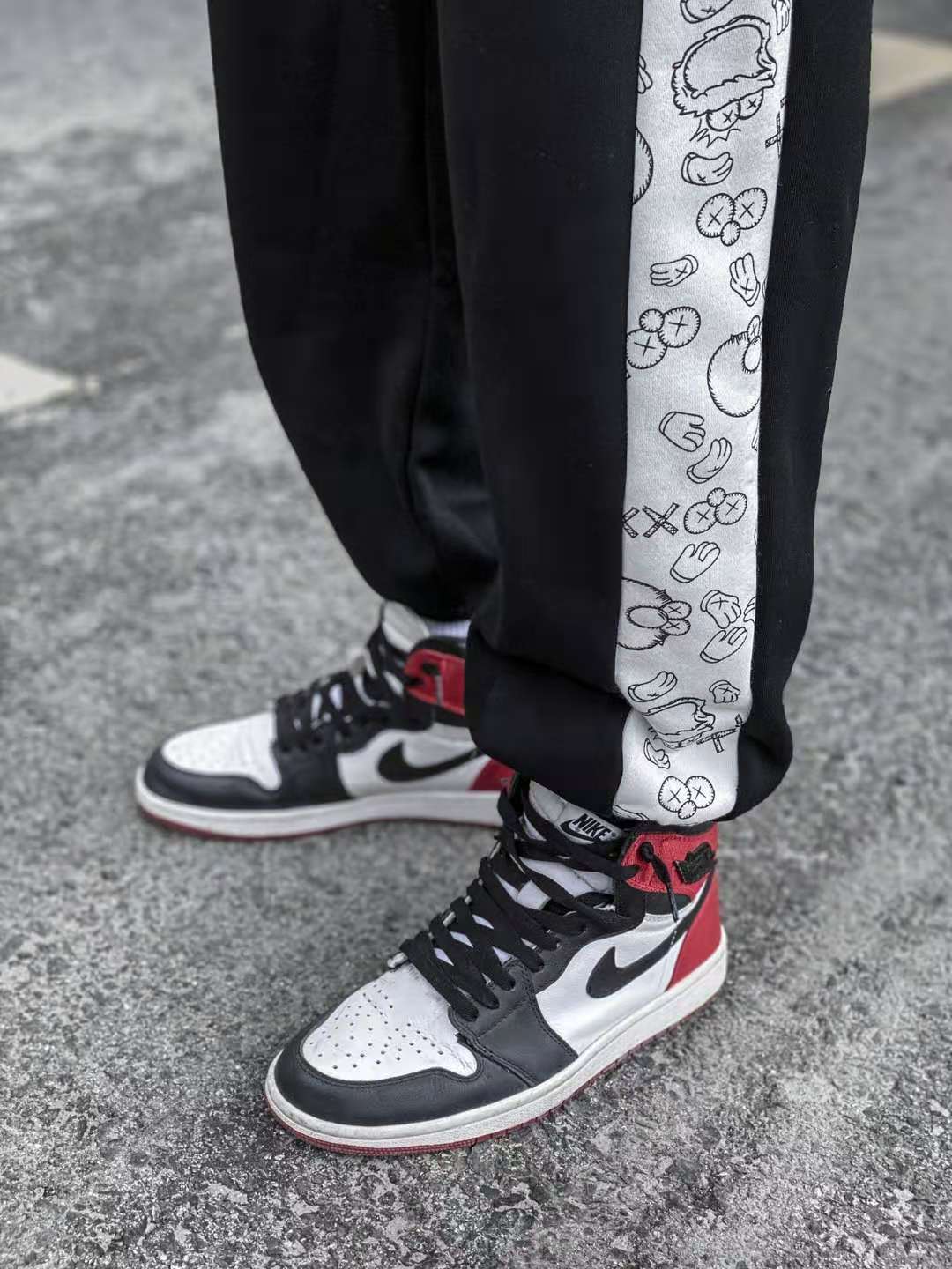 aj裤子男秋冬收口束脚飞人长裤女宽松休闲23运动裤情侣卫裤篮球裤