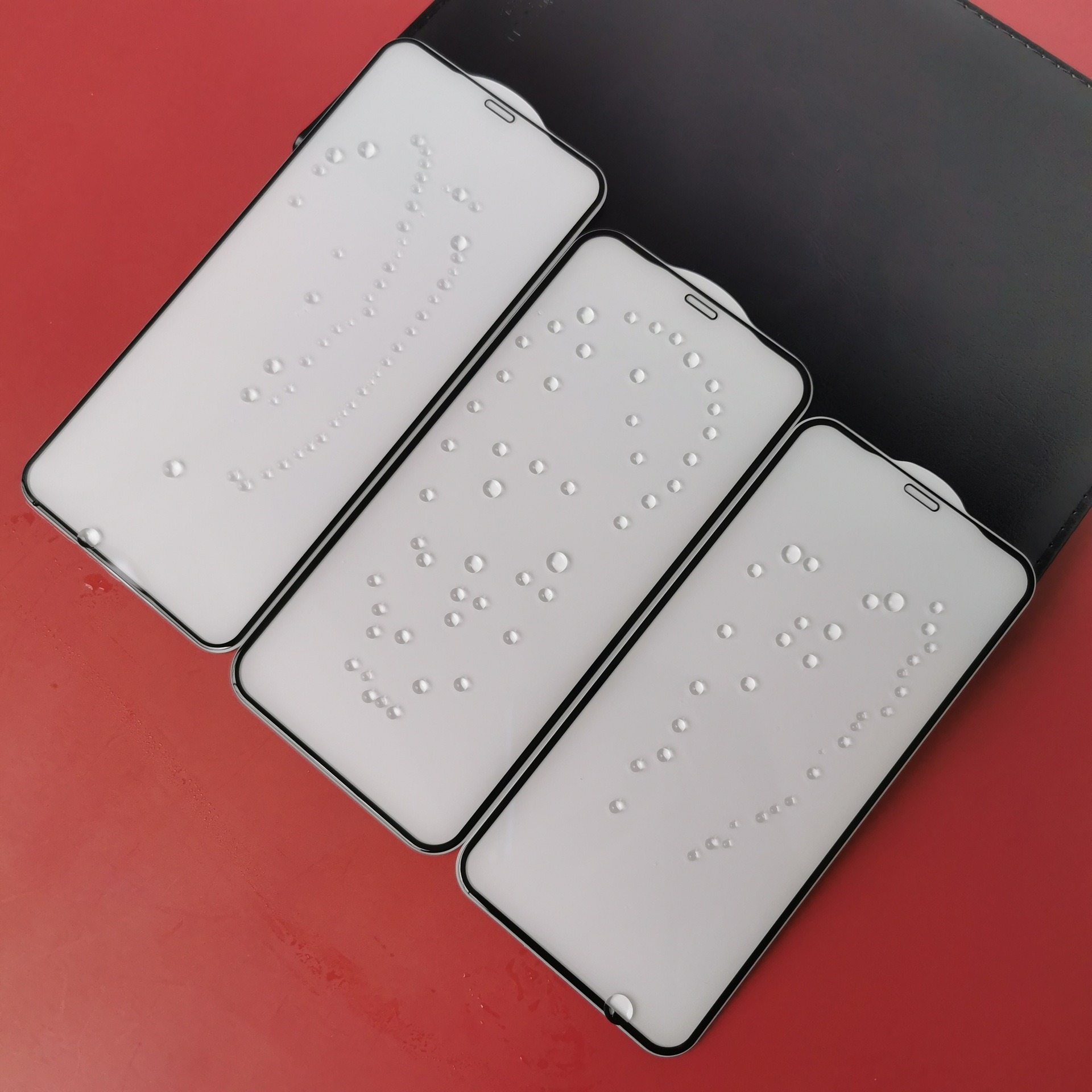 适用iphone11pro丝印全屏钢化膜iphone11pro max二强丝印保护膜