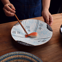 日式手绘陶瓷大碗汤碗商用餐厅酒店水果沙拉碗斗笠碗面碗餐具批发