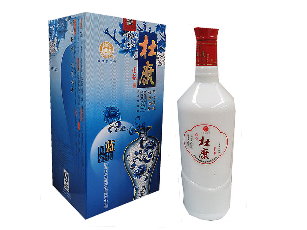 陕西白水杜康42度浓香型白酒450ml整箱批发处理价盒装酒