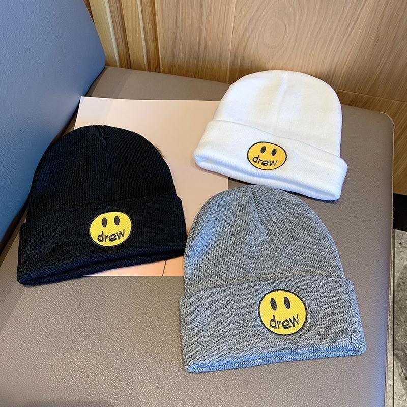 贾斯汀比伯同款帽子秋冬季户外保暖休闲毛线帽情侣学生百搭针织帽