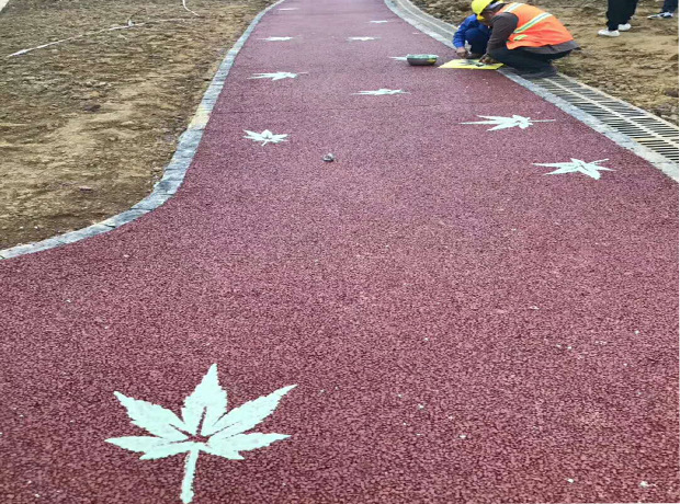 公园路面夜光石 荧光跑道石头高亮夜光碎石