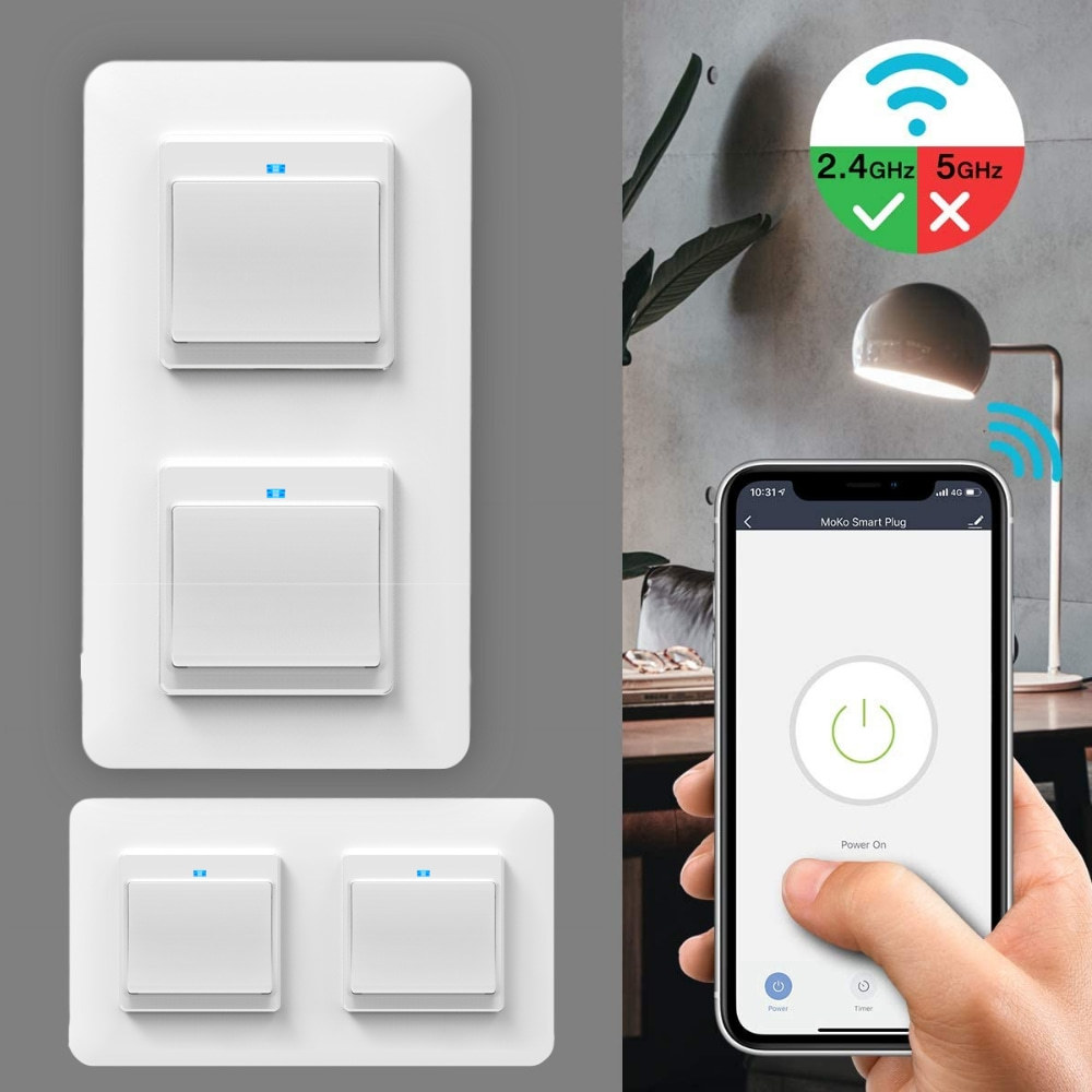 wifi开关 欧规酒店智能开关alexa 开关tuya 智能开关智能面板