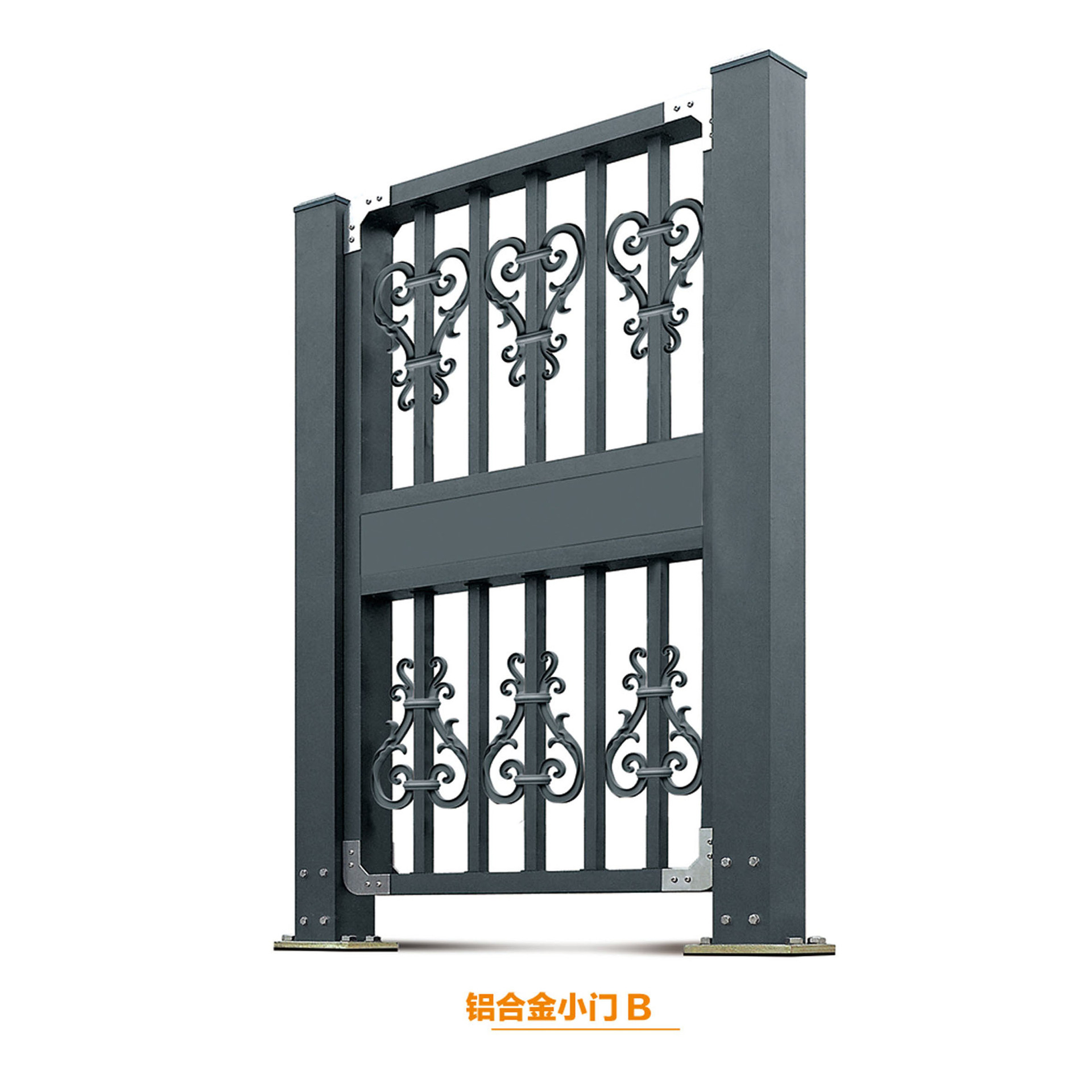 铝合金小门小区门卫电动刷卡遥控庭院防盗人行通道铝合金侧门