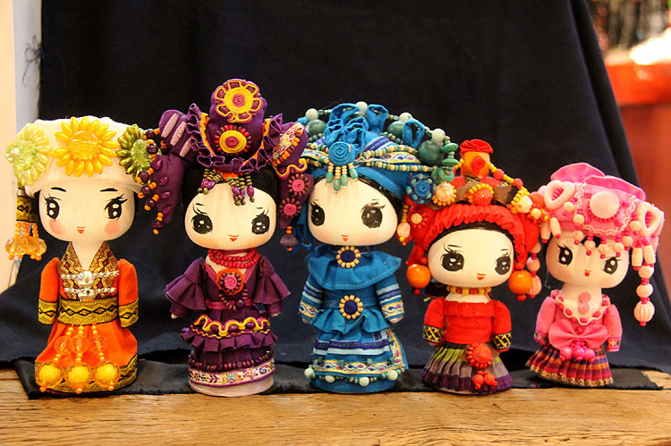 云南工艺品礼品手工民族娃娃56个少数民族人偶摆件