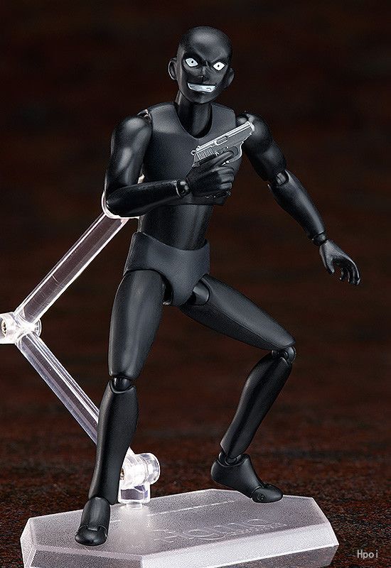 动漫 名探侦柯南 真 犯人 figma sp-089 黑衣人 可动人物手办