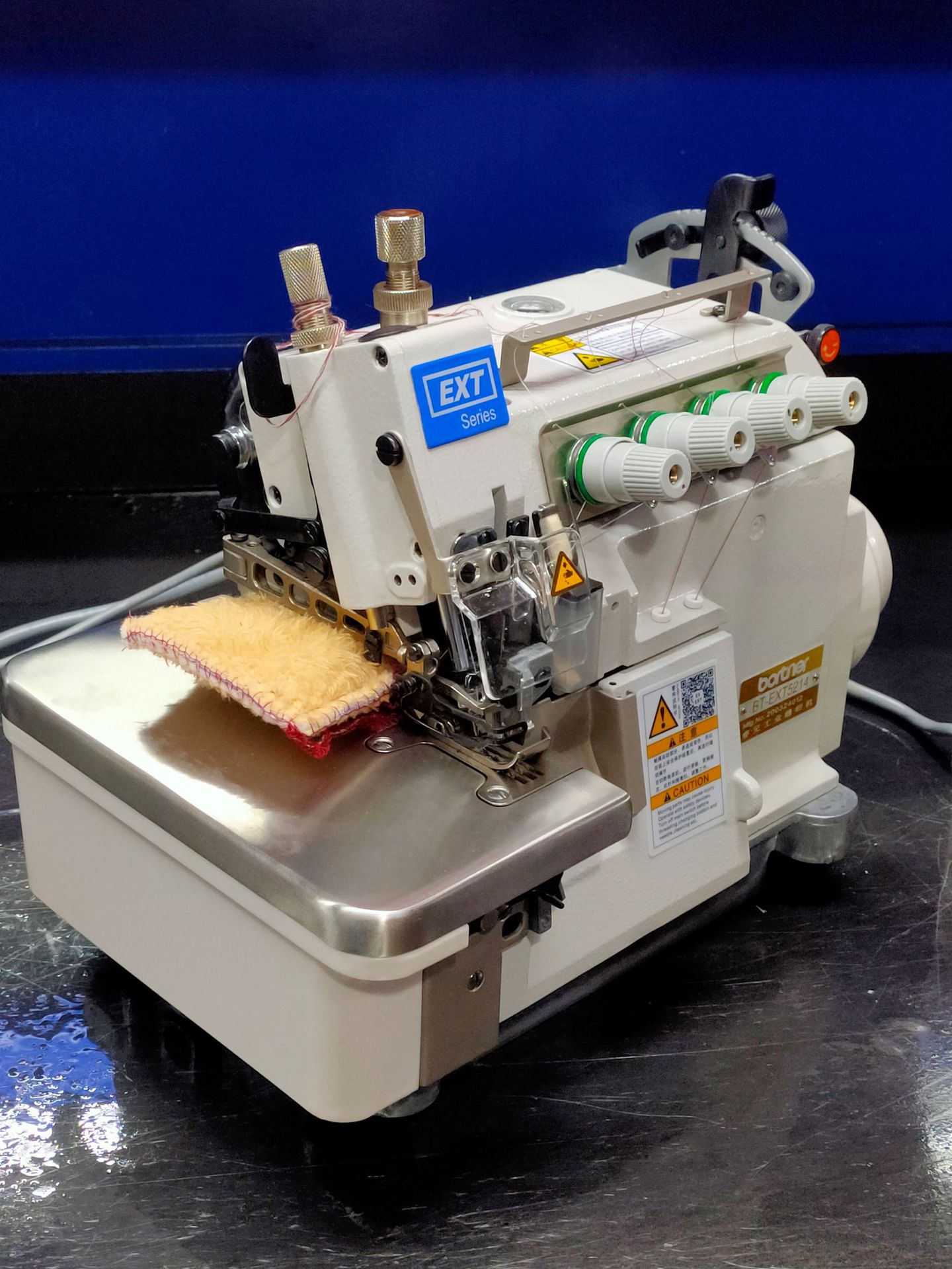 ext电脑直驱厚料同步包缝机 五线锁边机 四线拷边机 工业缝纫机