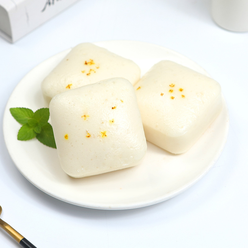 桂花糕米糕传统糕点粗粮手工蒸方糕馒头早餐速冻半成品90g*6个1包