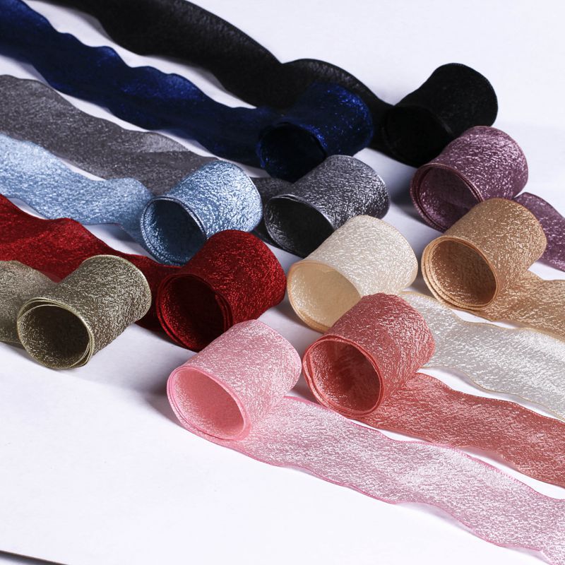 哑光木棉纱带 diy鲜花包装手工头饰材料花艺蛋糕烘焙哑光木棉纱带