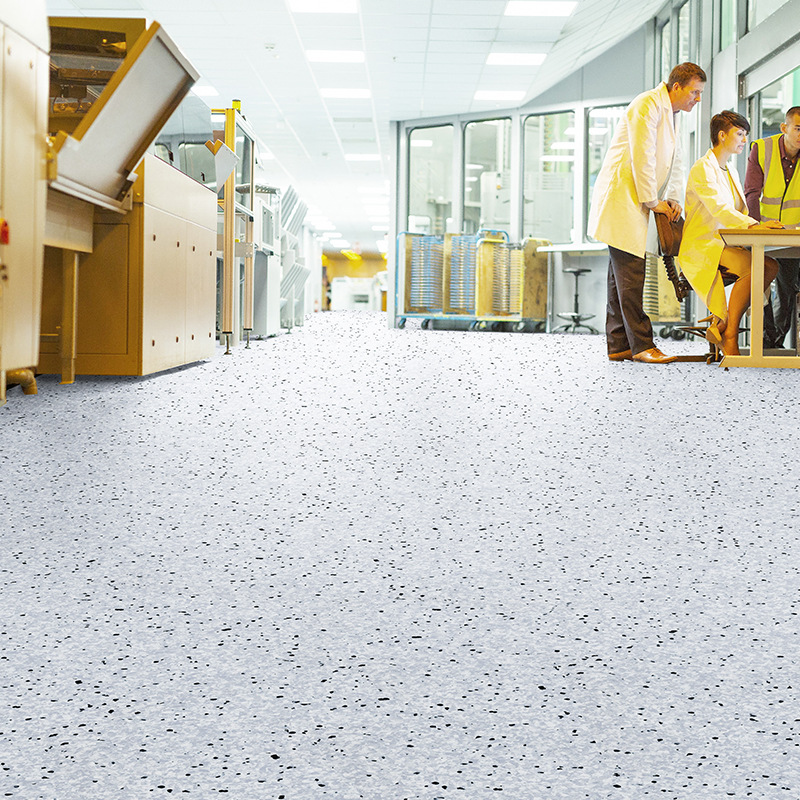 pvc防静电地板 防滑耐磨导电地板同质透心卷材片材