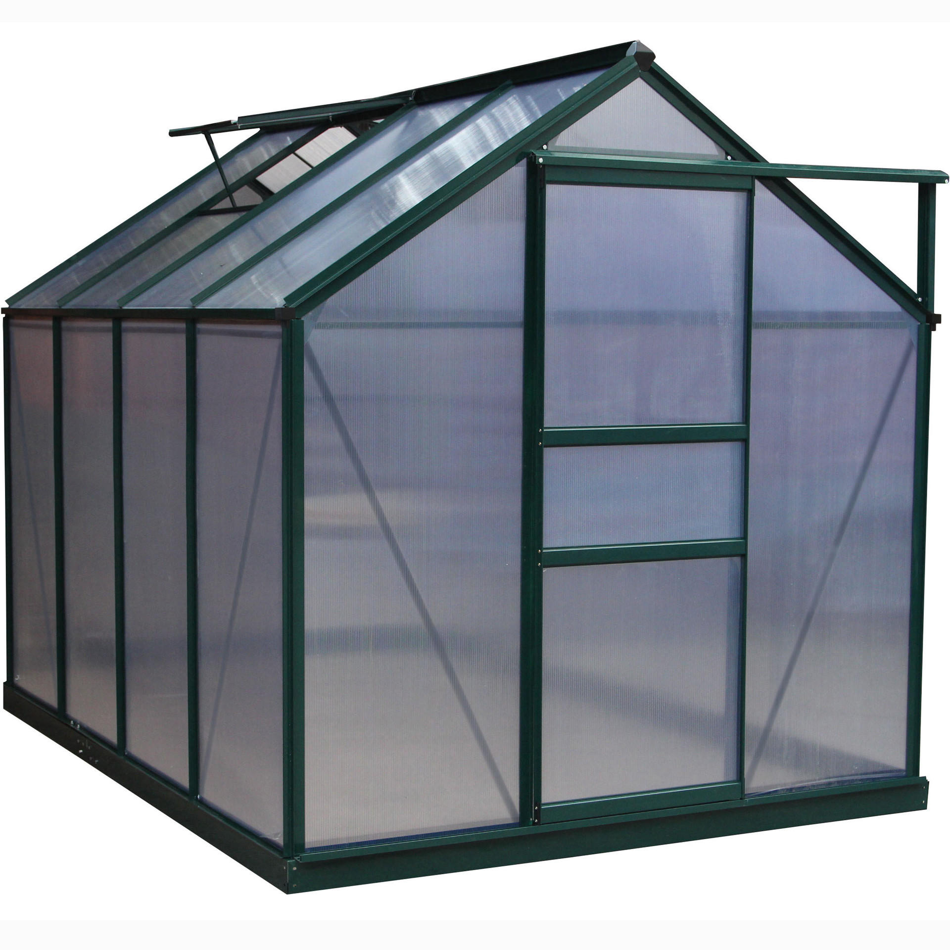 定制铝合金花园暖房家用蔬菜暖棚户外种植花房暖房pc板温室大棚