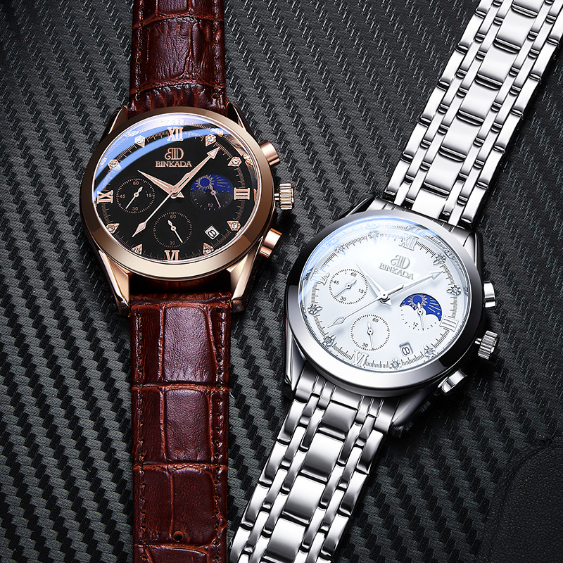 宾卡达手表简约潮男定制网红石英防水款男士手表非机械表watch