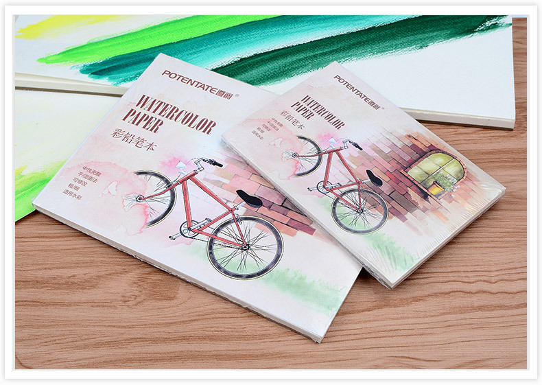 遵爵彩色铅笔本迷你水彩本写生美术绘画颜料本水溶封胶可撕彩铅本