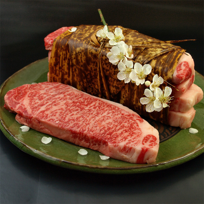 纯血和牛m12西冷牛排500g日本神户和牛基因原切雪花牛肉a5牛排