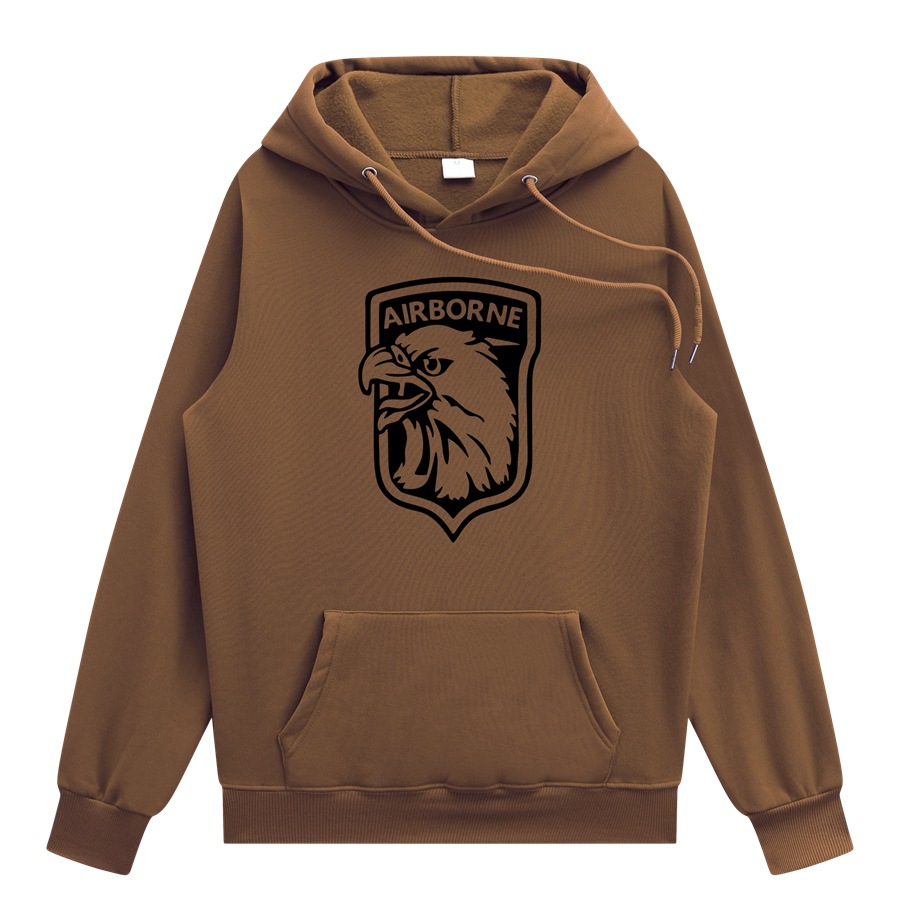 速卖通现货热卖联邦美国陆军空降设计男士滑稽卫衣男高级定制卫衣